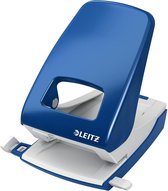 Leitz NeXXt Metalen Bureau Perforator - Perforeert 40 Vel - Voor Mappen En Ringbanden - Blauw