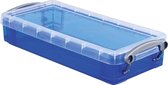Really Useful Box pennenbakje 055 liter transparant blauw
