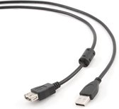 Cablexpert CCF-USB2-AMAF-1.5M USB-kabel 1,5 m USB 1.1 USB A Zwart