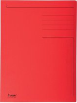Exacompta dossiermap Foldyne formaat 24 x 32 cm (voor formaat A4) rood doos van 50 stuks