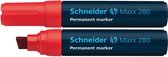 marker Schneider Maxx 280 permanent beitelpunt rood S-128002