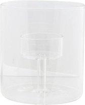 Theelichthouder Glas Rond - Waxinelichthouder - Bowl Transparant - ø9cm