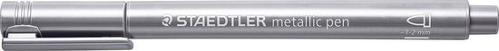 Staedtler 8323-81 Marker, ronde punt 1-2 mm zilver, 1 marker