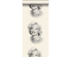 halen De onze Cokes Origin Wallcoverings behang Marilyn Monroe wit en zwart - 326347 - 53 cm x  10,05 m | bol.com