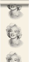 Origin behang Marilyn Monroe wit en zwart - 326347 - 53 cm x 10,05 m