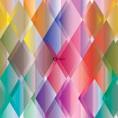 Origin fotobehang kleurrijke driehoeken geel, roze, rood, paars en groen - 357201 - 279 cm x 2,79 m