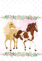 Amscan Uitdeelzakjes Paarden Junior Papier Wit/roze 8 Stuks