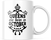 Verjaardag Mok Queens are born in october