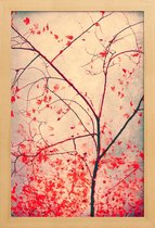 JUNIQE - Poster in houten lijst Red October -30x45 /Blauw & Bruin