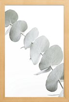 JUNIQE - Poster met houten lijst Eucalyptus White 3 -13x18 /Groen &