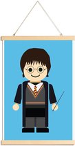 JUNIQE - Posterhanger Harry Potter Toy -20x30 /Blauw & Zwart