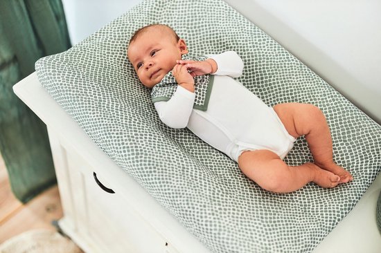 Jollein Slab Bandana Snake - Ash Green - 2 Stuks van Jollein — afbeelding 3