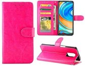 Portemonnee Book Case Hoesje Geschikt voor: Xiaomi Poco X3 / X3 Pro -  roze