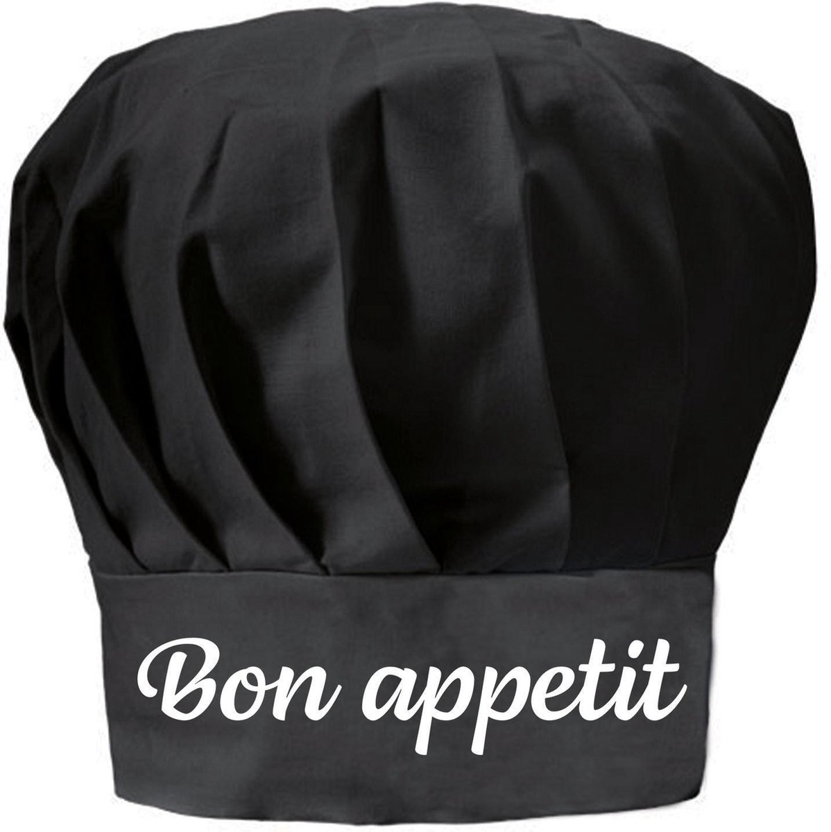 Bon appetit cadeau koksmuts zwart dames en heren - Cadeau vaderdag, moederdag, verjaardag