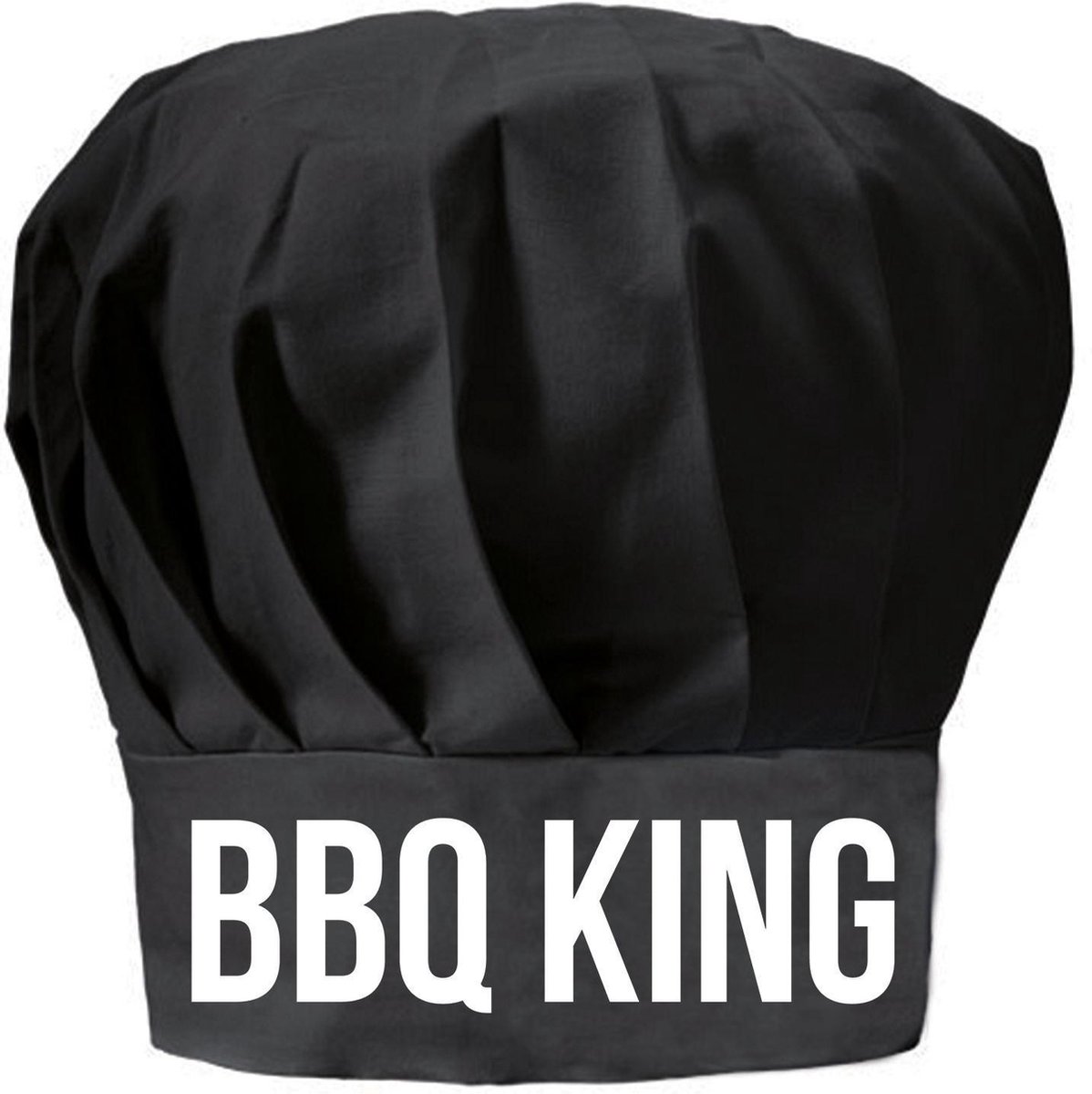 BBQ king koksmuts - zwart - voor heren en dames - moederdag - vaderdag - verjaardag cadeau