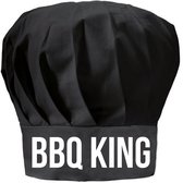 BBQ king cadeau koksmuts zwart heren - Cadeau vaderdag of verjaardag