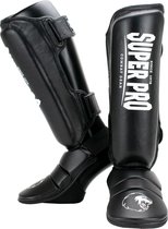 Super Pro Combat Gear Scheenbeschermer Protector Zwart/Wit Extra Small
