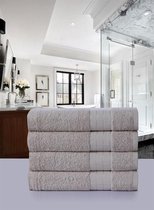 Luxe Handdoeken Set - Handdoek - Badtextiel - 50x100cm - 100% Zacht Katoen - Stone - 4 stuks
