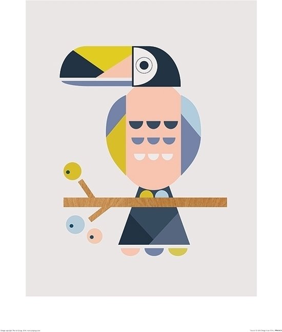 Little Design Haus Poster - Toekan - 50 X 40 Cm - Multicolor