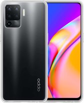 Oppo A94 Hoesje (4G versie) Siliconen Case Transparant Cover - Oppo A94 4G Hoesje Cover Hoes Siliconen - Transparant