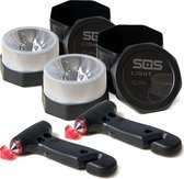 Pack 2 SOS Light Plus 2 Safety Hamers, Emergency Draagbaar, voor Auto Broder en Safety Belt Cutter