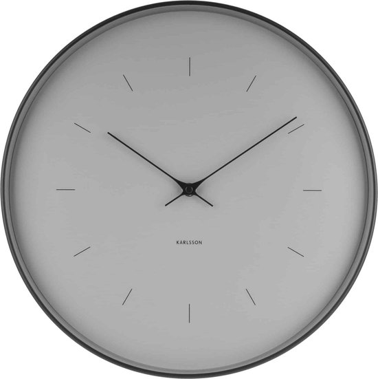Karlsson Klok Wandklok Butterfly Hands large grijs