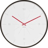 Wall clock Thin Line numbers white