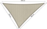 Compleet pakket: Shadow Comfort driehoek 2,5x3x3,5m Sahara sand met bevestigingsset en buitendoekreiniger
