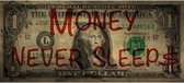 By Kohler Money Never Sleeps Benjamin Franklin dibond 200x90x2cm (112272)