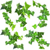 Crearreda Muursticker Ivy Vinyl Groen 9-delig