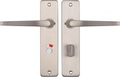 Starx Poignée de porte en acier inoxydable - Quincaillerie de Ferrures de porte - Écran de porte avec fermeture de toilette (WC63-8) - Pouce de poignée de porte