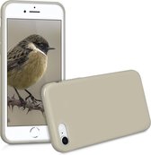 kwmobile telefoonhoesje geschikt voor Apple iPhone SE (2022) / iPhone SE (2020) / iPhone 8 / iPhone 7 - Hoesje voor smartphone - Precisie camera uitsnede - In mat beige