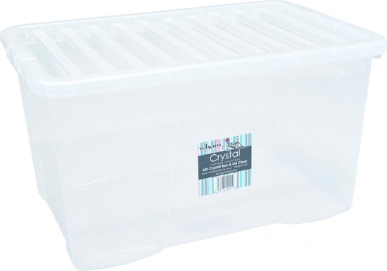 Egomania pad Gezamenlijke selectie Opbergbox - Transparant - 60 Liter - 60x40x33cm | bol.com