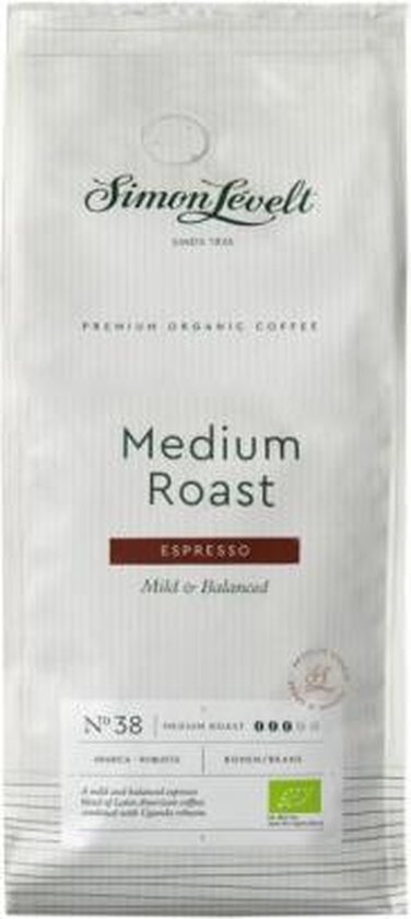 Simon Levelt Koffie Medium Roast Espresso Bio