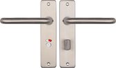 Starx Poignée de porte en acier inoxydable - Quincaillerie de Ferrures de porte - Écran de porte avec fermeture de toilette (WC63-8) - Poignée de porte Coupé