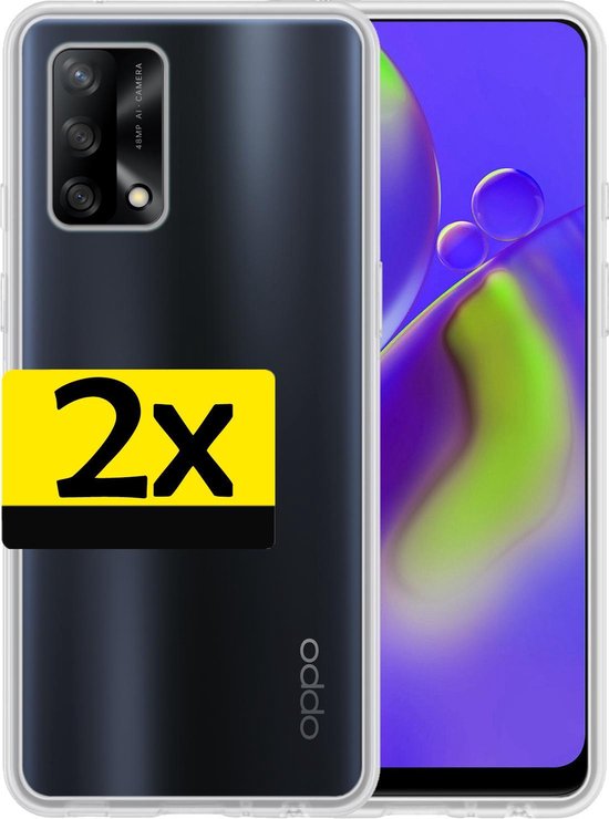 Etui Oppo A74 4G Etui En Siliconen Transparent - Etui Oppo A74 4G - Etui Oppo A74 4G - Transparent - 2 Pièces