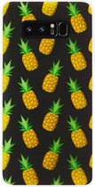 - ADEL Siliconen Back Cover Softcase Hoesje Geschikt voor Samsung Galaxy Note 8 - Ananas