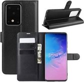 Samsung S20 ULTRA Hoesje Wallet Case Zwart