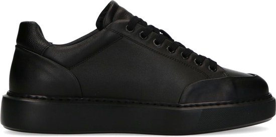 Zwarte sneakers met bruine details - Damesschoenen – SACHA