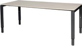 Verstelbaar Bureau - Domino 180x90 robson - zwart frame