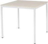 Bureautafel - Domino Basic 80x80 robson - wit frame