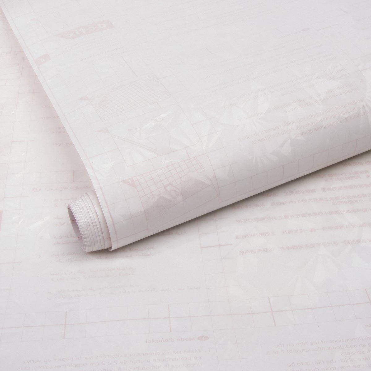 d-c-fix IJs Raamfolie - 45x200cm - Melkglas - Patroon - Zelfklevend