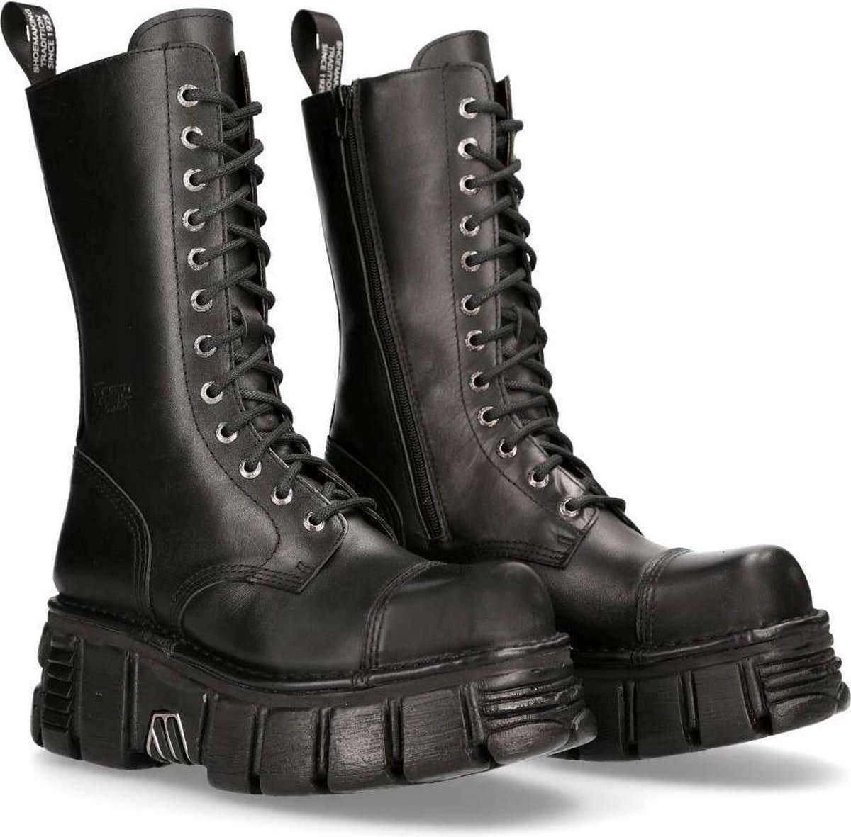 Newrock New Rock M-MILI211- Plateau Laarzen 46 Shoes Zwart