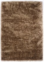 Hoogpolig Vloerkleed Met Glittergaren Beige-160 x 230 cm