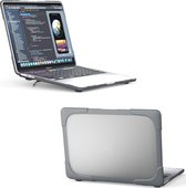 Mobigear - Laptophoes geschikt voor Apple MacBook Pro 13 Inch (2020-2022) Hoes Hardshell Laptopcover MacBook Case | Mobigear Shockproof - Grijs - Model A2289 / A2251 / A2338