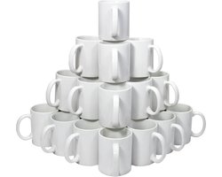 72 Witte Sublimatie Mokken met blanco doosjes