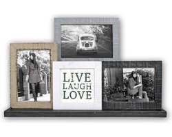 ZEP - Support photo en bois Jerome pour photo au format 10x10 3x 10x15 (42x27) - TY480