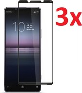 Full Cover 3D Edge Tempered Glass Screen Protector Geschikt Voor Sony Xperia 10 III/3 (5G) - Ultradun Gehard Glas - Optimale Display Bescherming - Screenprotector Beschermglas - Sc