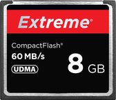 Carte Compact Flash 8 Go - Extreme - Vitesse de lecture 400X, jusqu'à 60 Mo / S - Carte Compact Flash - 43 × 36
