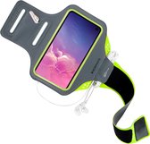 Mobiparts Comfort Fit Sport Armband Samsung Galaxy S10e Neon Green